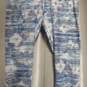 lululemon athletica Womens Blue and White Leggings